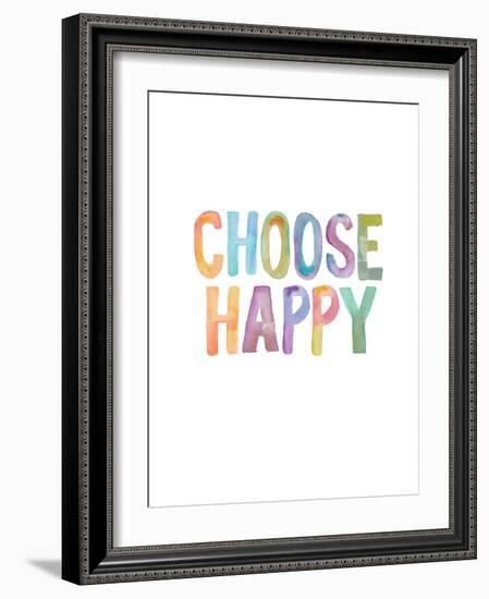 Choose Happy-Brett Wilson-Framed Art Print