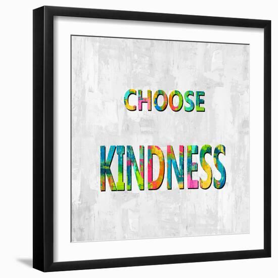 Choose Kindness in Color-Jamie MacDowell-Framed Art Print