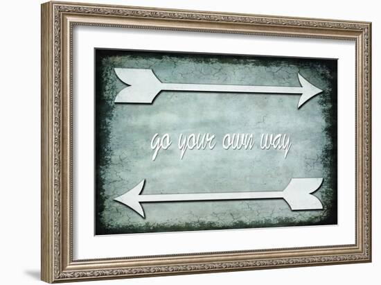 Choose Path - Go Own Way-LightBoxJournal-Framed Giclee Print