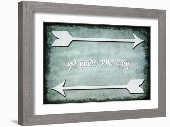 Choose Path - Go Own Way-LightBoxJournal-Framed Giclee Print