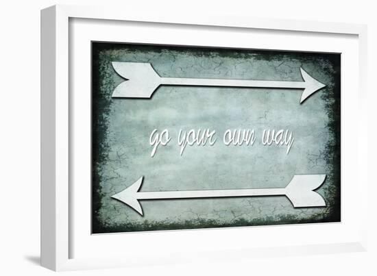 Choose Path - Go Own Way-LightBoxJournal-Framed Giclee Print