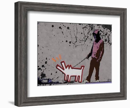 Choose the dog-Banksy-Framed Giclee Print