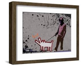 Choose the dog-Banksy-Framed Giclee Print