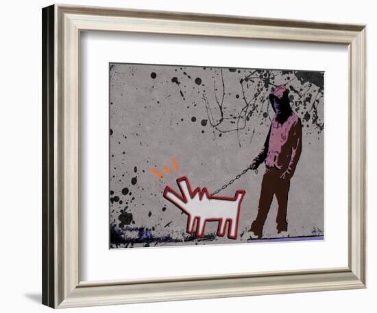 Choose the dog-Banksy-Framed Giclee Print