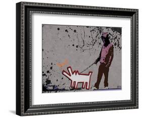 Choose the dog-Banksy-Framed Giclee Print