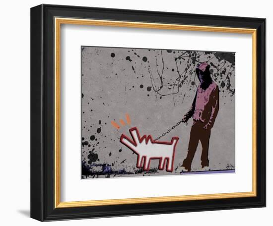 Choose the dog-Banksy-Framed Giclee Print