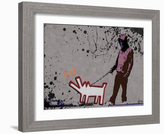 Choose the dog-Banksy-Framed Giclee Print