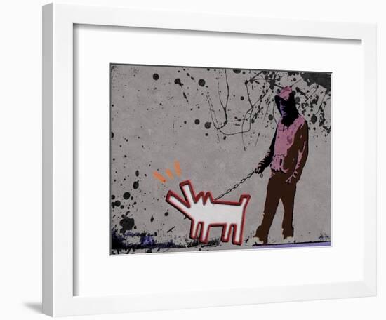 Choose the dog-Banksy-Framed Giclee Print