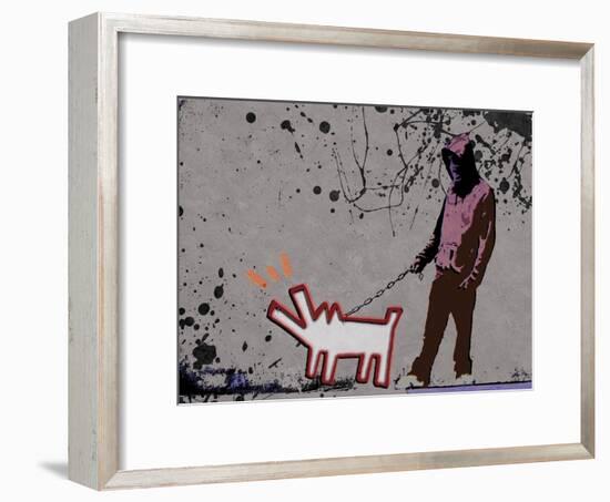 Choose the dog-Banksy-Framed Giclee Print