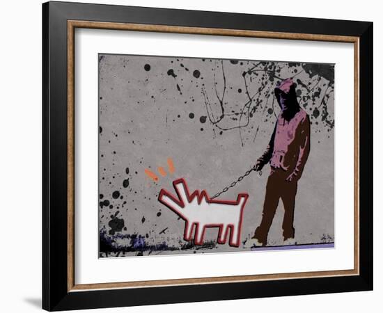 Choose the dog-Banksy-Framed Giclee Print