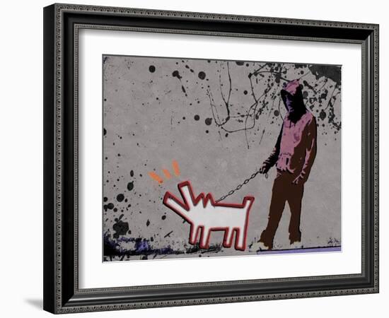 Choose the dog-Banksy-Framed Giclee Print