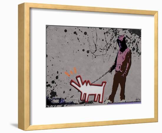 Choose the dog-Banksy-Framed Premium Giclee Print