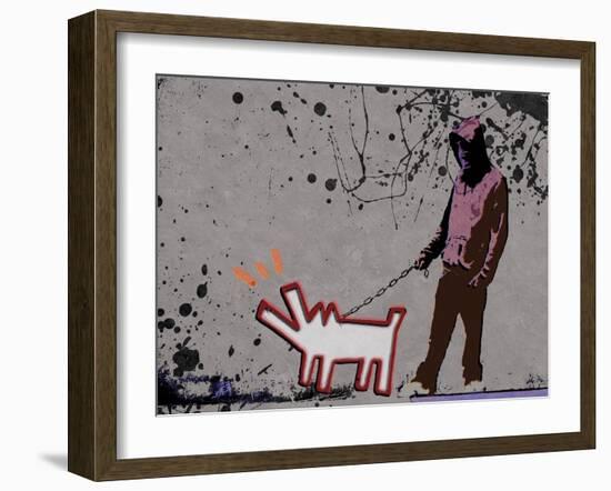 Choose the dog-Banksy-Framed Premium Giclee Print