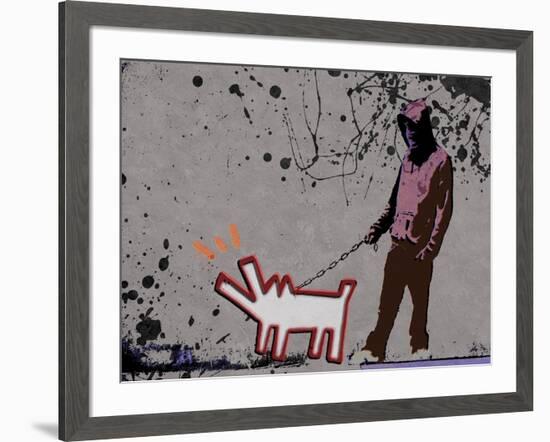 Choose the dog-Banksy-Framed Giclee Print