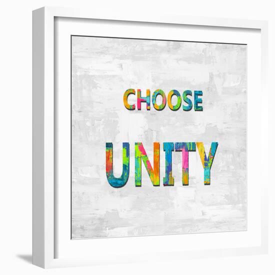 Choose Unity in Color-Jamie MacDowell-Framed Art Print