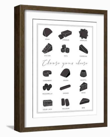 Choose your Cheese - Slice-Clara Wells-Framed Giclee Print