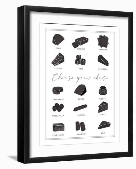 Choose your Cheese - Slice-Clara Wells-Framed Giclee Print