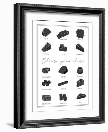 Choose your Cheese - Slice-Clara Wells-Framed Giclee Print