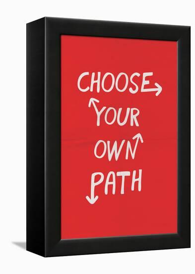 Choose Your Own Path-null-Framed Stretched Canvas