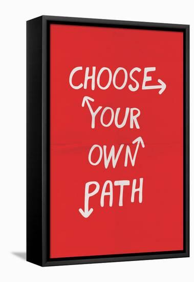 Choose Your Own Path-null-Framed Stretched Canvas