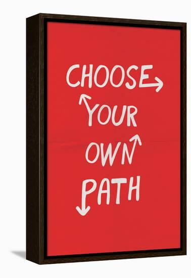 Choose Your Own Path-null-Framed Stretched Canvas