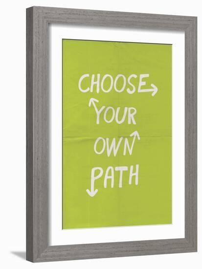 Choose Your Own Path-null-Framed Art Print