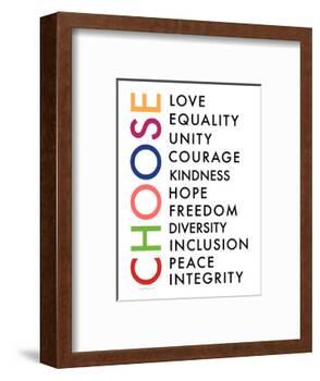 Choose Your Words-Elizabeth Tyndall-Framed Art Print