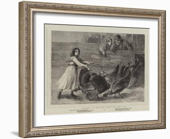 Choosing His Christmas Turkey, the March Past-Samuel Edmund Waller-Framed Giclee Print