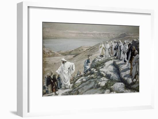 Choosing of Twelve Apostles-James Tissot-Framed Giclee Print