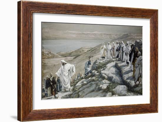 Choosing of Twelve Apostles-James Tissot-Framed Giclee Print