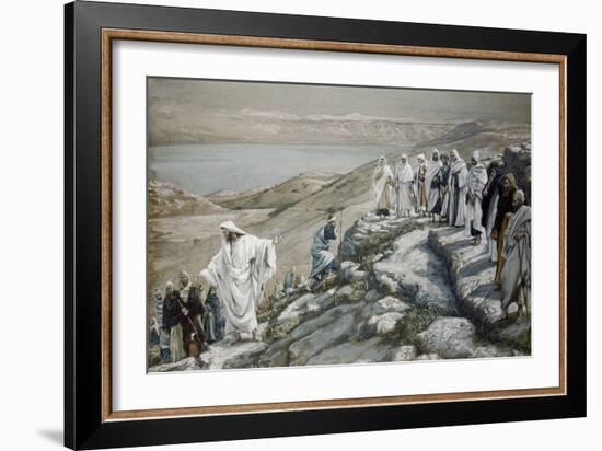 Choosing of Twelve Apostles-James Tissot-Framed Giclee Print