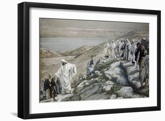 Choosing of Twelve Apostles-James Tissot-Framed Giclee Print