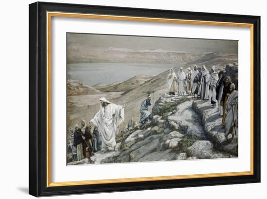 Choosing of Twelve Apostles-James Tissot-Framed Giclee Print