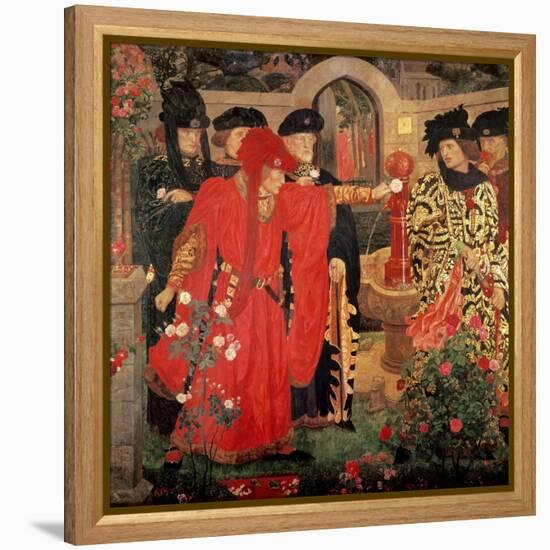 Choosing the Red and White Roses in the Temple Garden, 1910-Henry Payne-Framed Premier Image Canvas