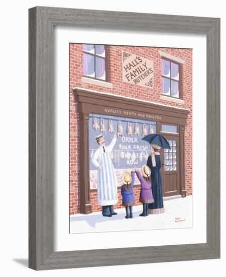 Choosing the Turkey-Peter Szumowski-Framed Giclee Print