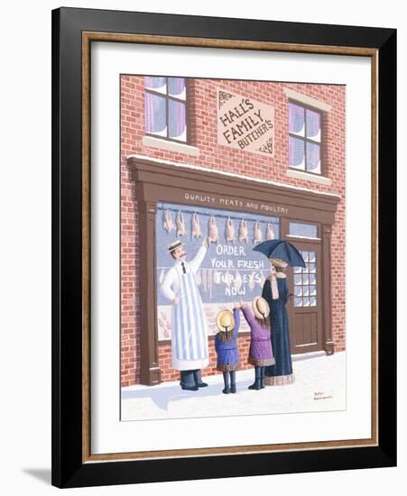 Choosing the Turkey-Peter Szumowski-Framed Giclee Print