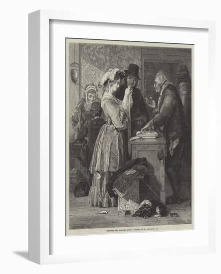 Choosing the Wedding Gown-John Wykeham Archer-Framed Premium Giclee Print