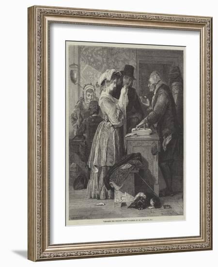 Choosing the Wedding Gown-John Wykeham Archer-Framed Giclee Print