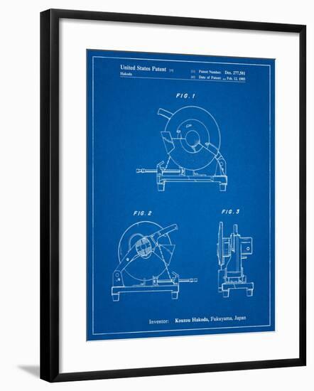 Chop Saw Patent-Cole Borders-Framed Art Print