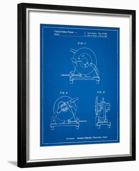 Chop Saw Patent-Cole Borders-Framed Art Print