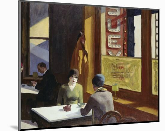 Chop Suey, 1929-Edward Hopper-Mounted Art Print