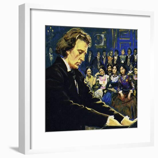Chopin Played Mostly in the Salons of the Rich-null-Framed Giclee Print