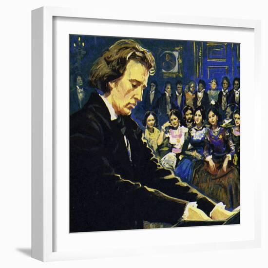 Chopin Played Mostly in the Salons of the Rich-null-Framed Giclee Print