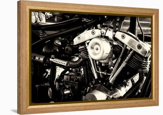 Chopper Motorbike-Tim Kahane-Framed Premier Image Canvas