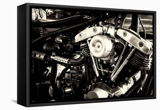 Chopper Motorbike-Tim Kahane-Framed Premier Image Canvas