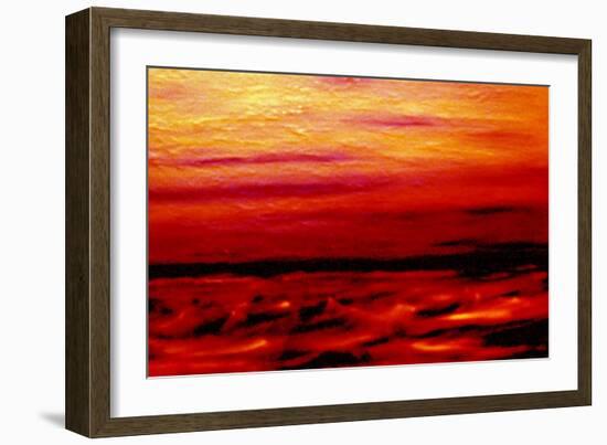 Choppy at sea-Kenny Primmer-Framed Art Print