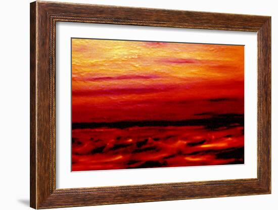 Choppy at sea-Kenny Primmer-Framed Art Print