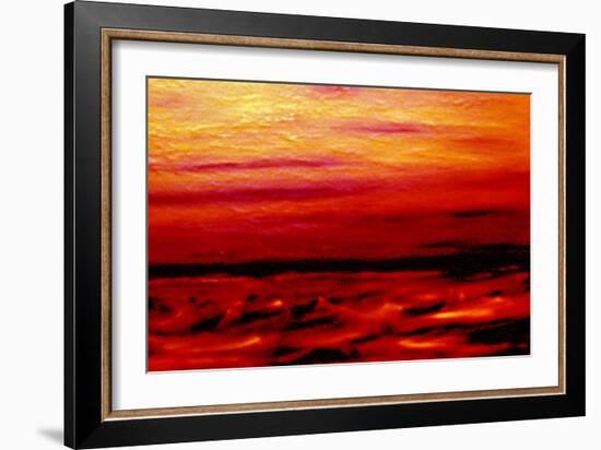 Choppy at sea-Kenny Primmer-Framed Art Print