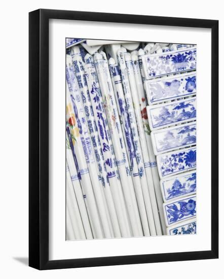 Chopsticks, Hollywood Road Antiques Market, Central, Hong Kong, China-Walter Bibikow-Framed Photographic Print