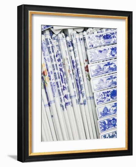 Chopsticks, Hollywood Road Antiques Market, Central, Hong Kong, China-Walter Bibikow-Framed Photographic Print